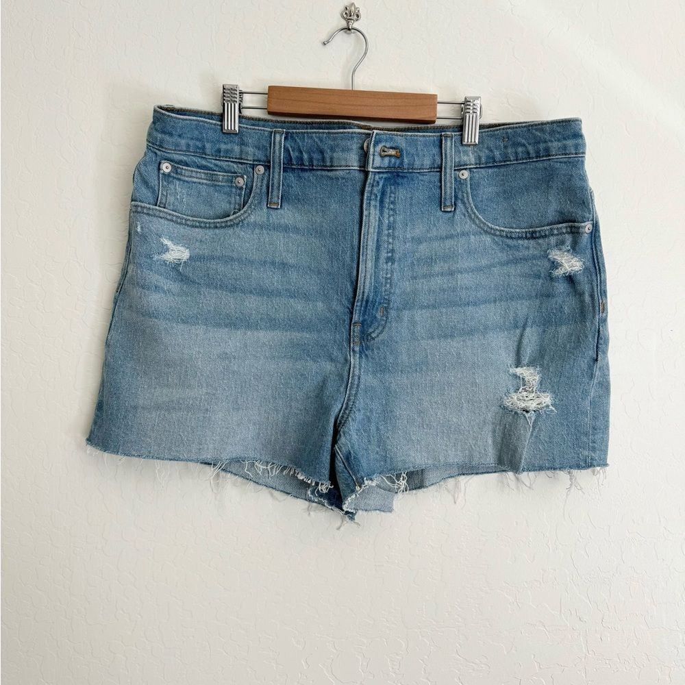 Madewell The Perfect Jean Short Destroyed Edition Size 33 Fiore wash